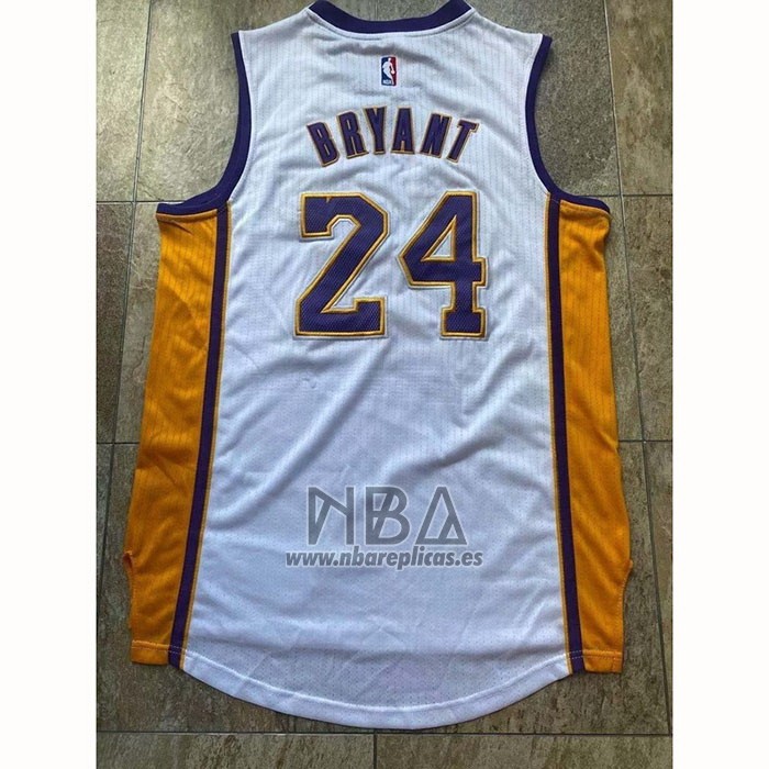 Camiseta Los Angeles Lakers Kobe Bryant NO 24 Blanco